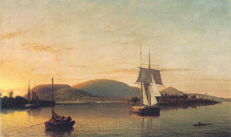 Fitz Hugh Lane Camden Mountains from the South Entrance to the Harbor France oil painting art